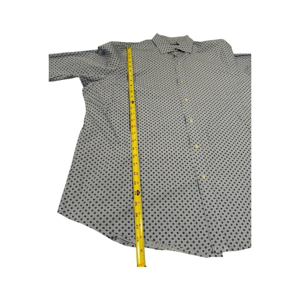 Polo Ralph Lauren Men's 2XL Blue Geometric‎ Print Button Down Shirt